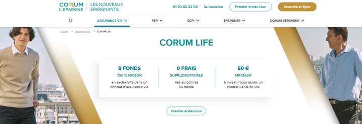 Corum life meilleure assurance-vie